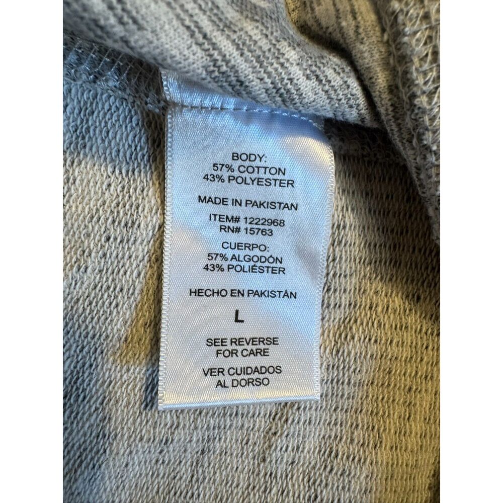 Champion Men’s Large Gray Space Dye Crewneck Sweatshirt Cotton Blend